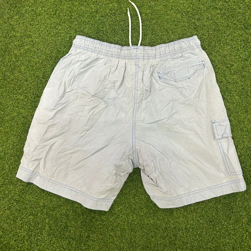 Brooks Brothers 346 Mens Blue Swim Trunks Cargo Pocket Mesh Lined Shorts Large